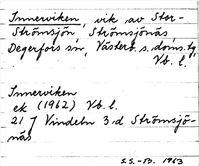 Bild på arkivkortet för arkivposten Innerviken