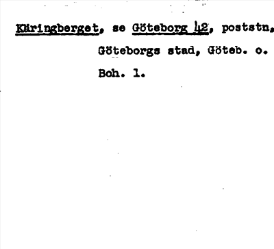 Bild på arkivkortet för arkivposten Käringberget
