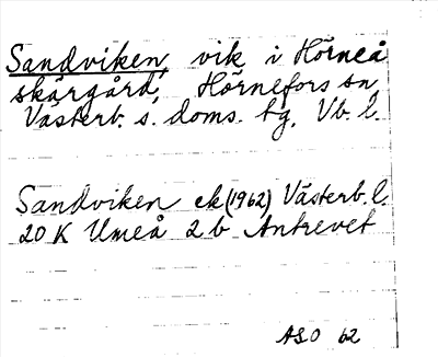 Bild på arkivkortet för arkivposten Sandviken