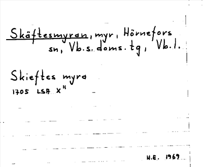 Bild på arkivkortet för arkivposten Skäftesmyran