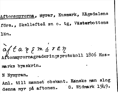 Bild på arkivkortet för arkivposten Aftonsmyrorna