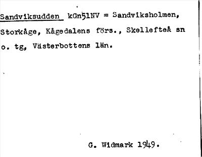 Bild på arkivkortet för arkivposten Sandviksudden = Sandviksholmen