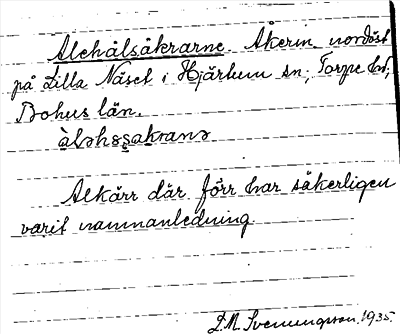 Bild på arkivkortet för arkivposten Alehålsåkrarne