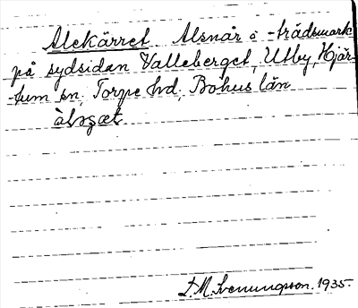 Bild på arkivkortet för arkivposten Alekärret