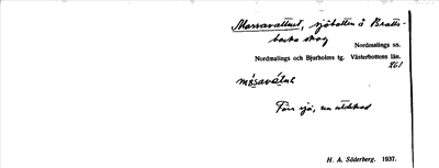 Bild på arkivkortet för arkivposten Mossavattnet