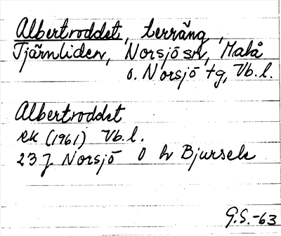 Bild på arkivkortet för arkivposten Albertroddet