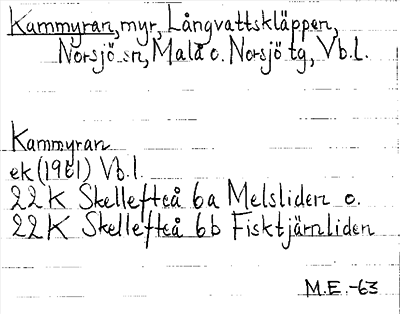Bild på arkivkortet för arkivposten Kammyran