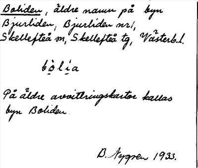 Bild på arkivkortet för arkivposten Boliden