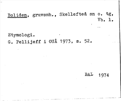 Bild på arkivkortet för arkivposten Boliden