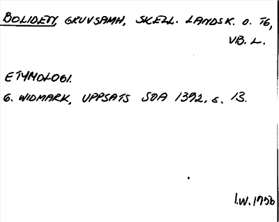 Bild på arkivkortet för arkivposten Boliden