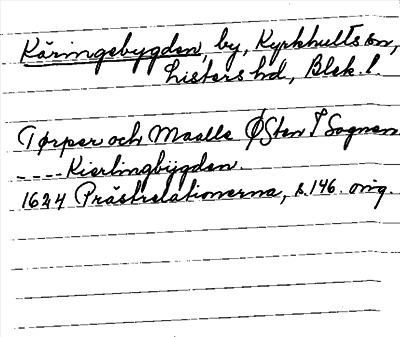 Bild på arkivkortet för arkivposten Käringebygden