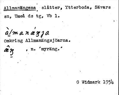 Bild på arkivkortet för arkivposten Allmanängena