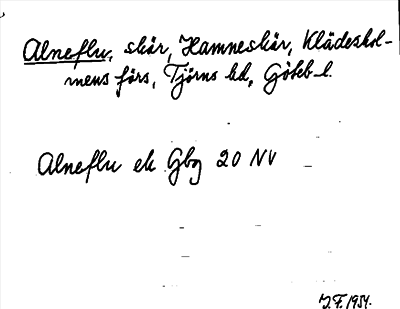 Bild på arkivkortet för arkivposten Alneflu