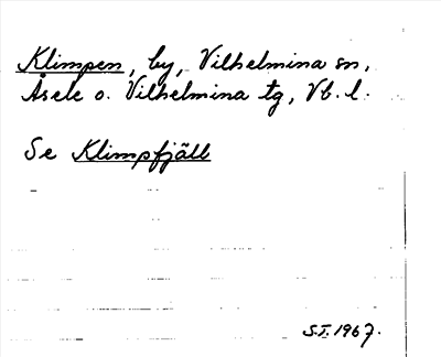 Bild på arkivkortet för arkivposten Klimpen, se Klimpfjäll