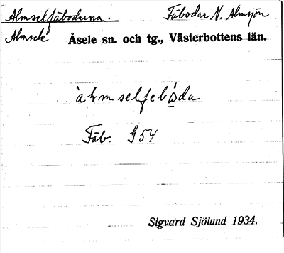 Bild på arkivkortet för arkivposten Almselfäbodarna