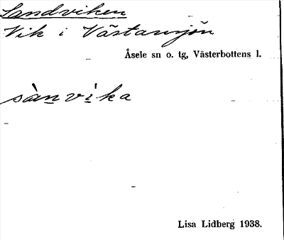 Bild på arkivkortet för arkivposten Sandviken