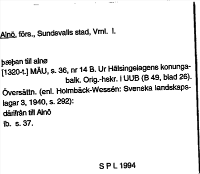 Bild på arkivkortet för arkivposten Alnö