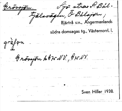 Bild på arkivkortet för arkivposten Grössjön