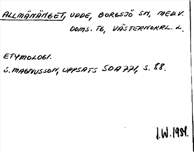 Bild på arkivkortet för arkivposten Allmänänget