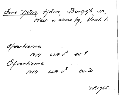 Bild på arkivkortet för arkivposten Övre Tjärn