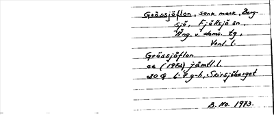 Bild på arkivkortet för arkivposten Grössjöflon