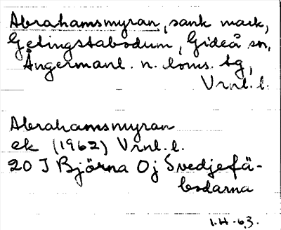 Bild på arkivkortet för arkivposten Abrahamsmyran