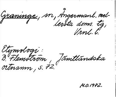 Bild på arkivkortet för arkivposten Graninge