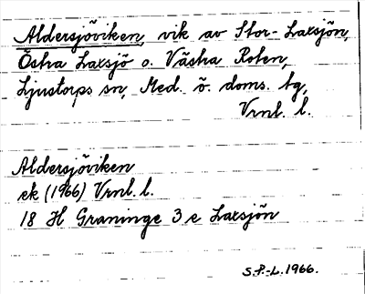 Bild på arkivkortet för arkivposten Aldersjöviken