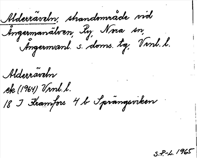 Bild på arkivkortet för arkivposten Alderräveln