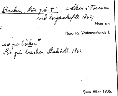 Bild på arkivkortet för arkivposten Backen, Sör på