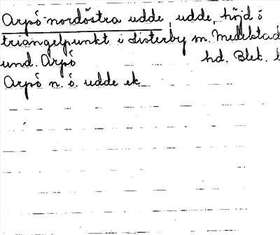 Bild på arkivkortet för arkivposten Arpö nordöstra udde