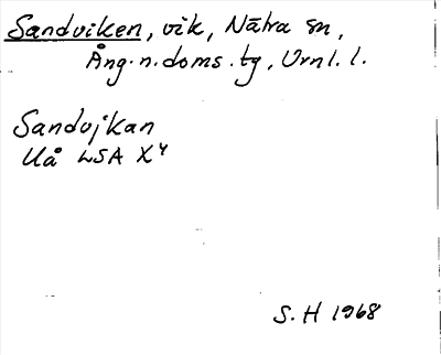 Bild på arkivkortet för arkivposten Sandviken