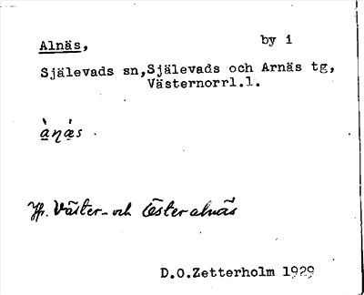 Bild på arkivkortet för arkivposten Alnäs