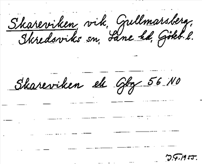 Bild på arkivkortet för arkivposten Skareviken