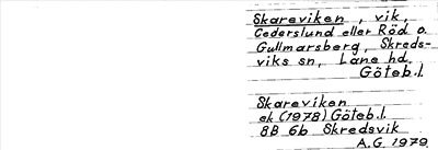 Bild på arkivkortet för arkivposten Skareviken
