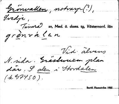 Bild på arkivkortet för arkivposten Grönvallen