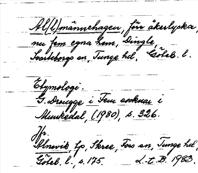 Bild på arkivkortet för arkivposten Al(l)männehagen