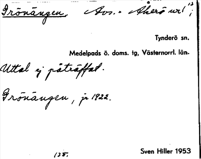 Bild på arkivkortet för arkivposten Grönängen