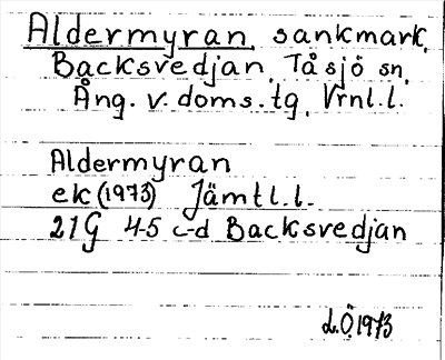Bild på arkivkortet för arkivposten Aldermyran