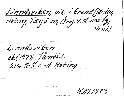 Bild på arkivkortet för arkivposten Linnäsviken