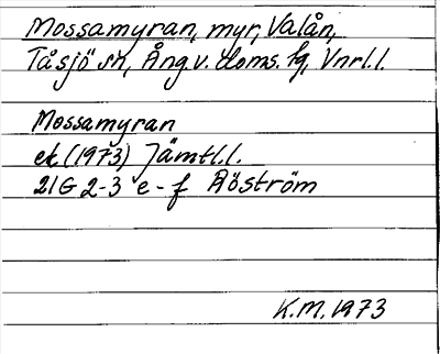 Bild på arkivkortet för arkivposten Mossamyran
