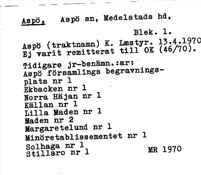 Bild på arkivkortet för arkivposten Aspö