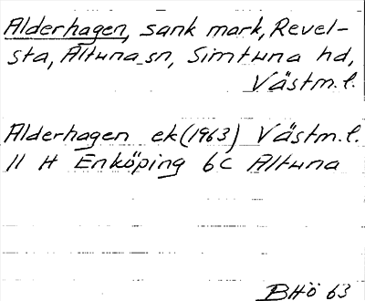 Bild på arkivkortet för arkivposten Alderhagen