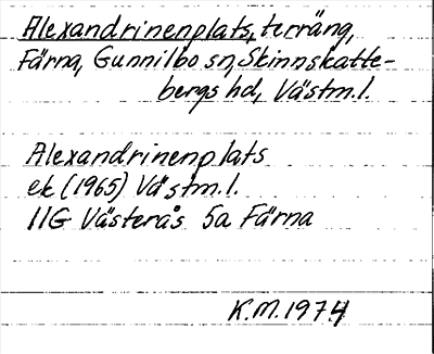 Bild på arkivkortet för arkivposten Alexandrinenplats