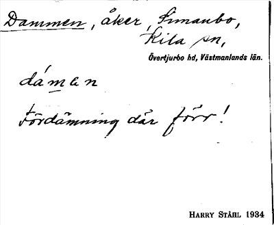 Bild på arkivkortet för arkivposten Dammen