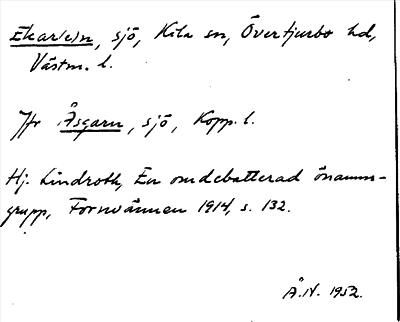 Bild på arkivkortet för arkivposten Ekar(e)n