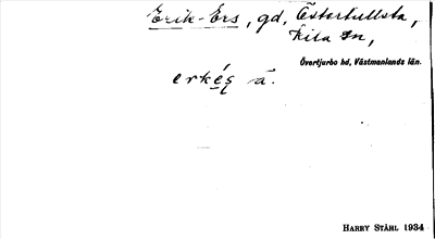 Bild på arkivkortet för arkivposten Erik-Ers