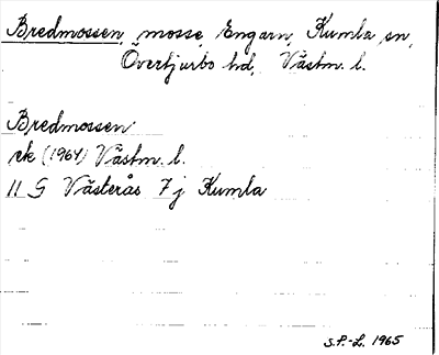 Bild på arkivkortet för arkivposten Bredmossen