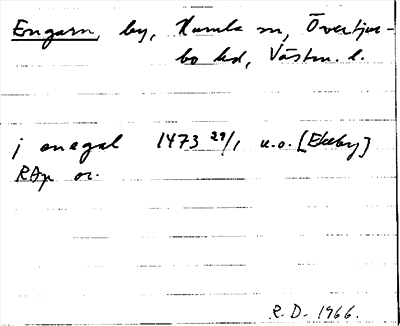 Bild på arkivkortet för arkivposten Engarn