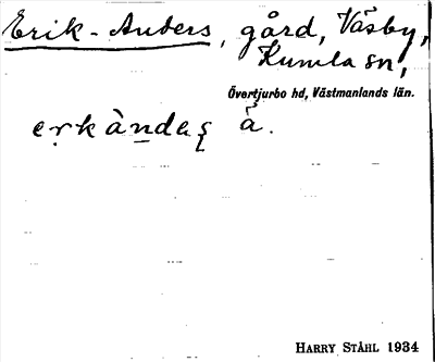 Bild på arkivkortet för arkivposten Erik-Anders